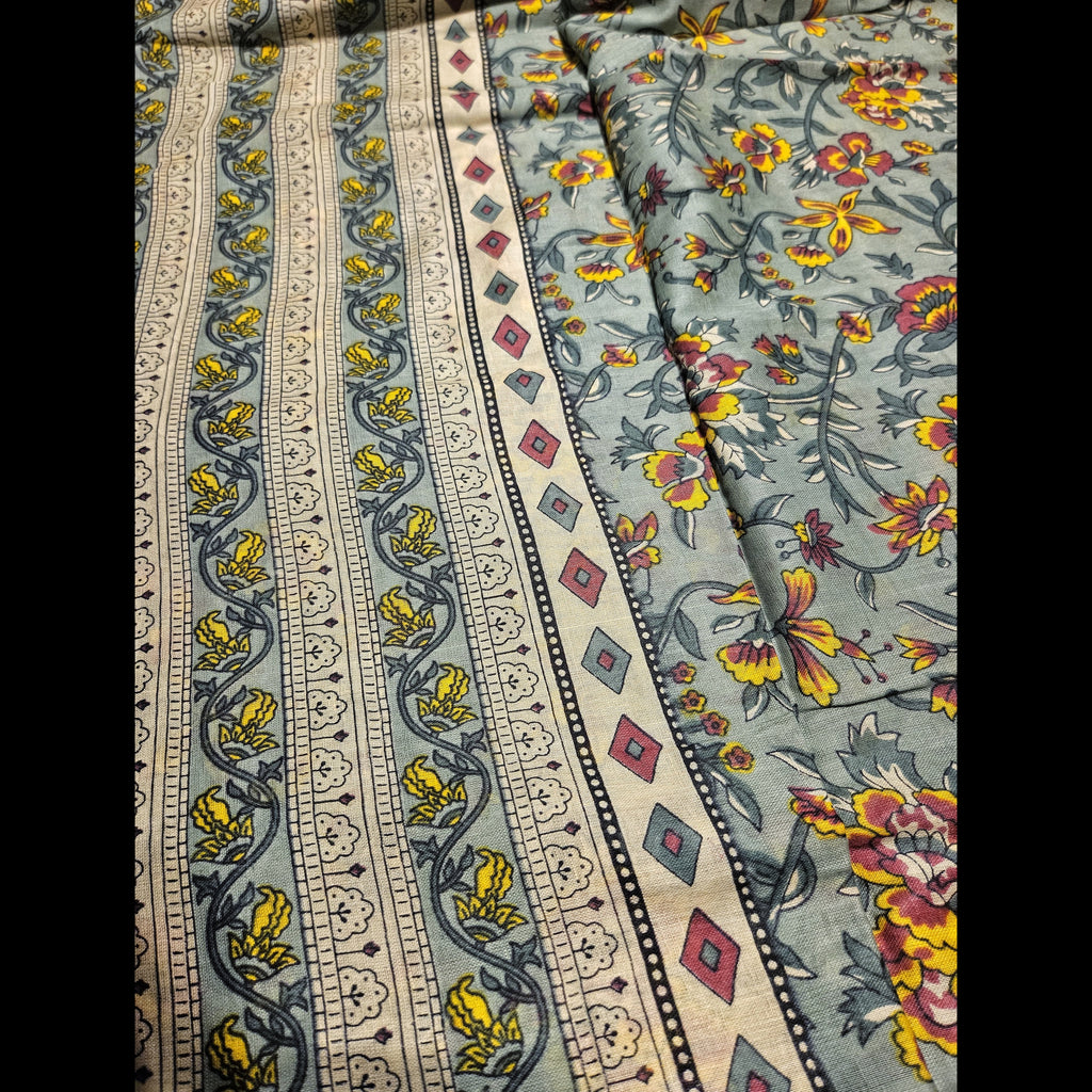 Mul Cotton - Ajrakh print Sarees - ATB