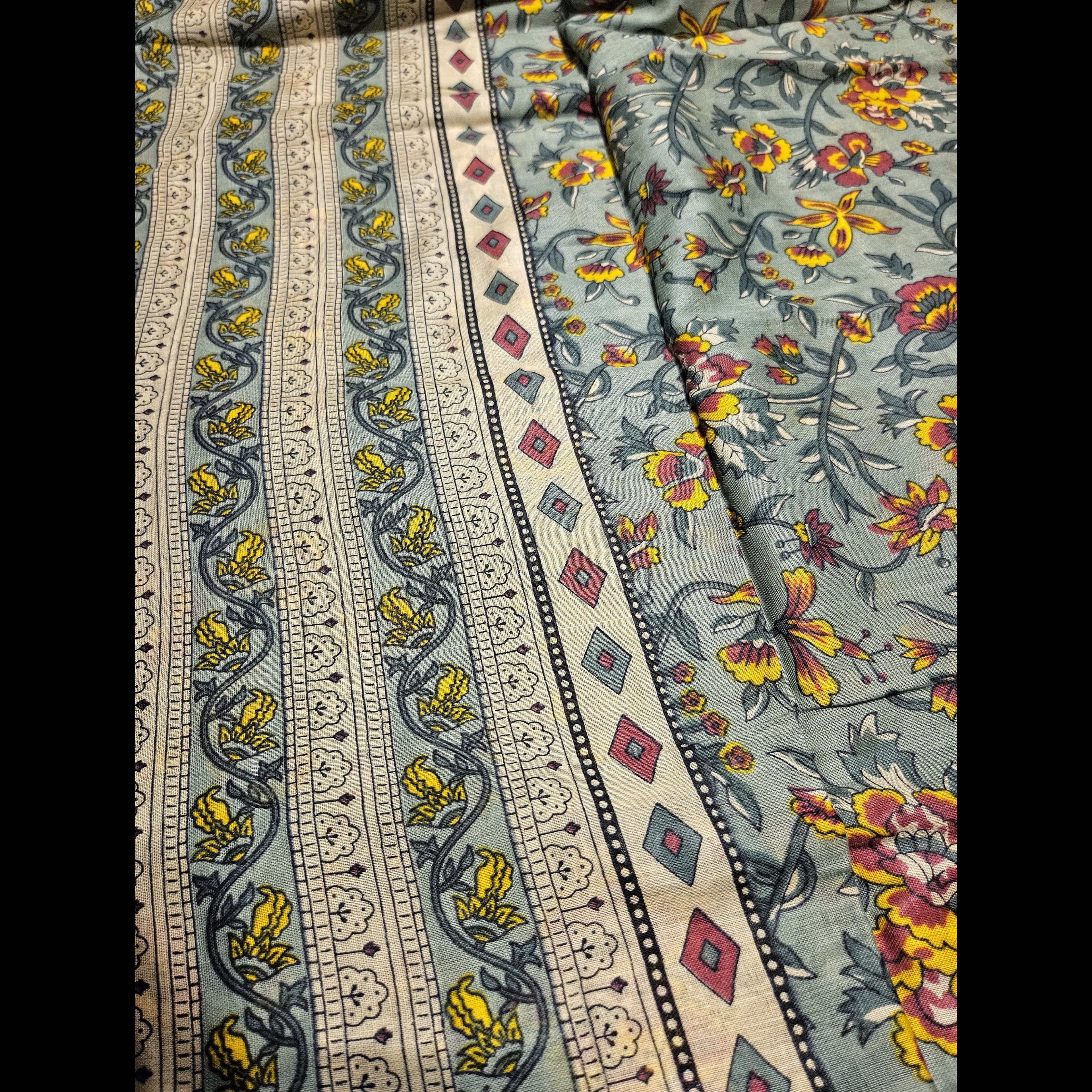 Mul Cotton - Jaipur print Sarees - ATB