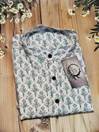 Men's Short kurta - Jaipur Print - Full sleeves - ATB