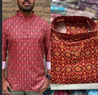 Men's Short kurta - Jaipur Print - Full sleeves - ATB
