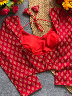 Readymade blouse - Ajrakh print