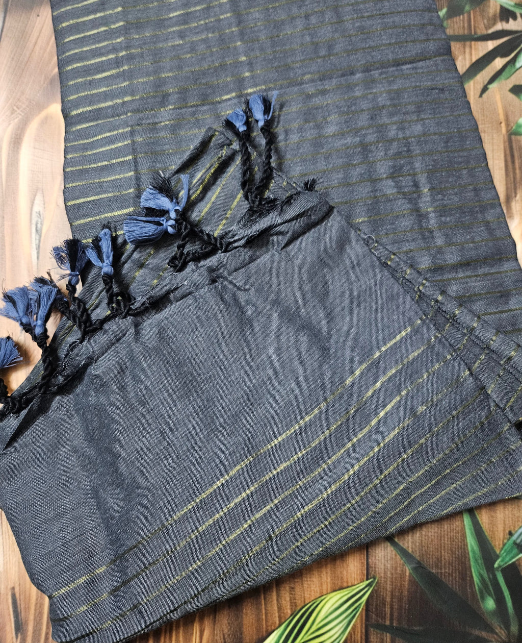 Khadi cotton - Striped Sarees - ATB ✨️