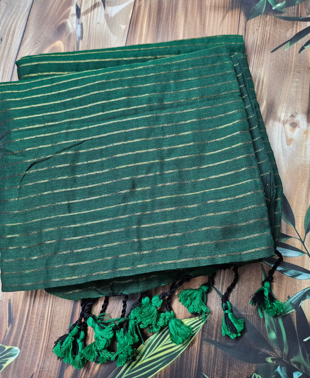 Khadi cotton - Striped Sarees - ATB ✨️