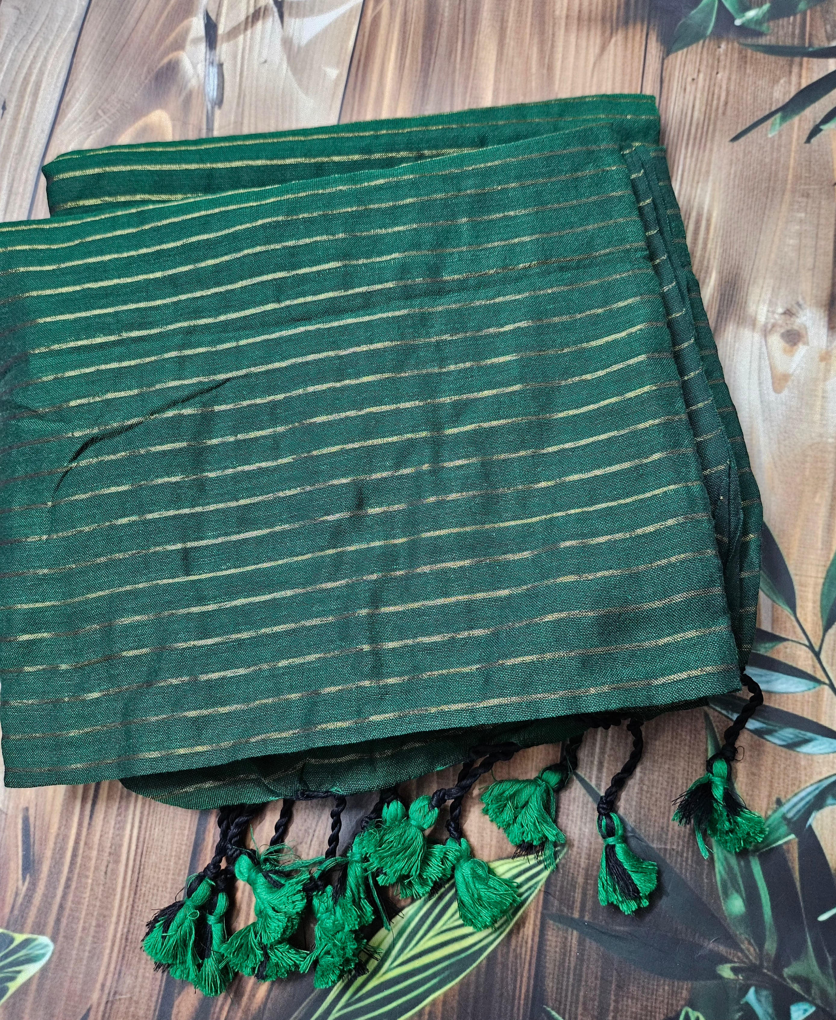 Khadi cotton - Striped Sarees - ATB ✨️