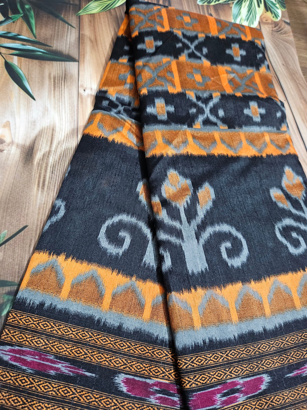 Bhagalpuri Tussar Silk Sarees - Ikkat print - ATB ✨️