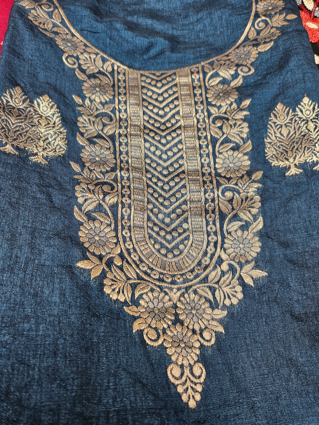 Banarasi Unstitched material - dual shade weaving - ATB ✨️