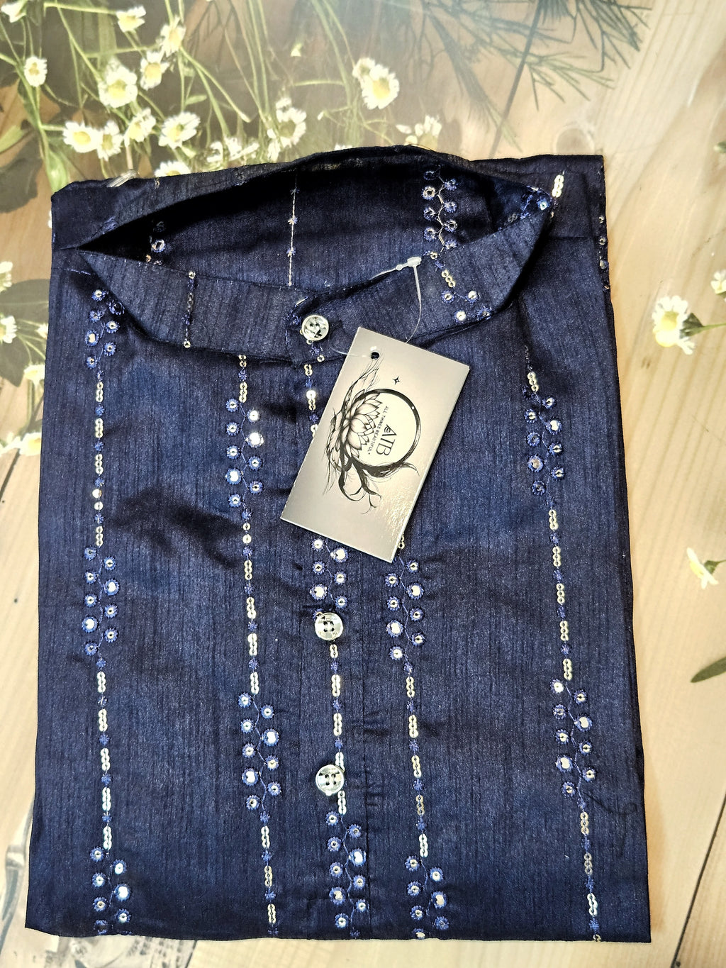 Men's Full sleeve Long Kurta - Silk - ATB