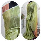 Metallic shade shimmer - Tissue Saree - ATB ✨️
