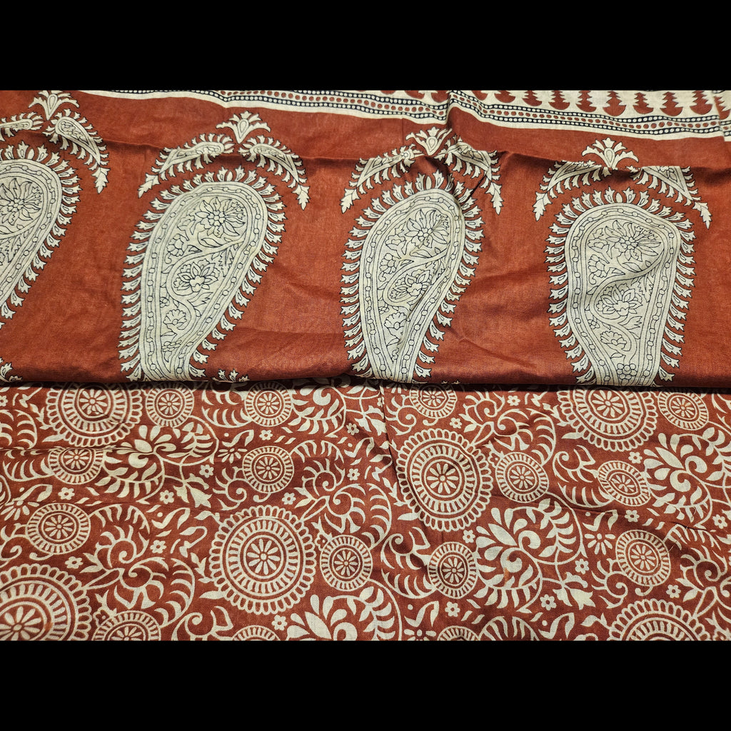 Mul Cotton - Ajrakh print Sarees - ATB