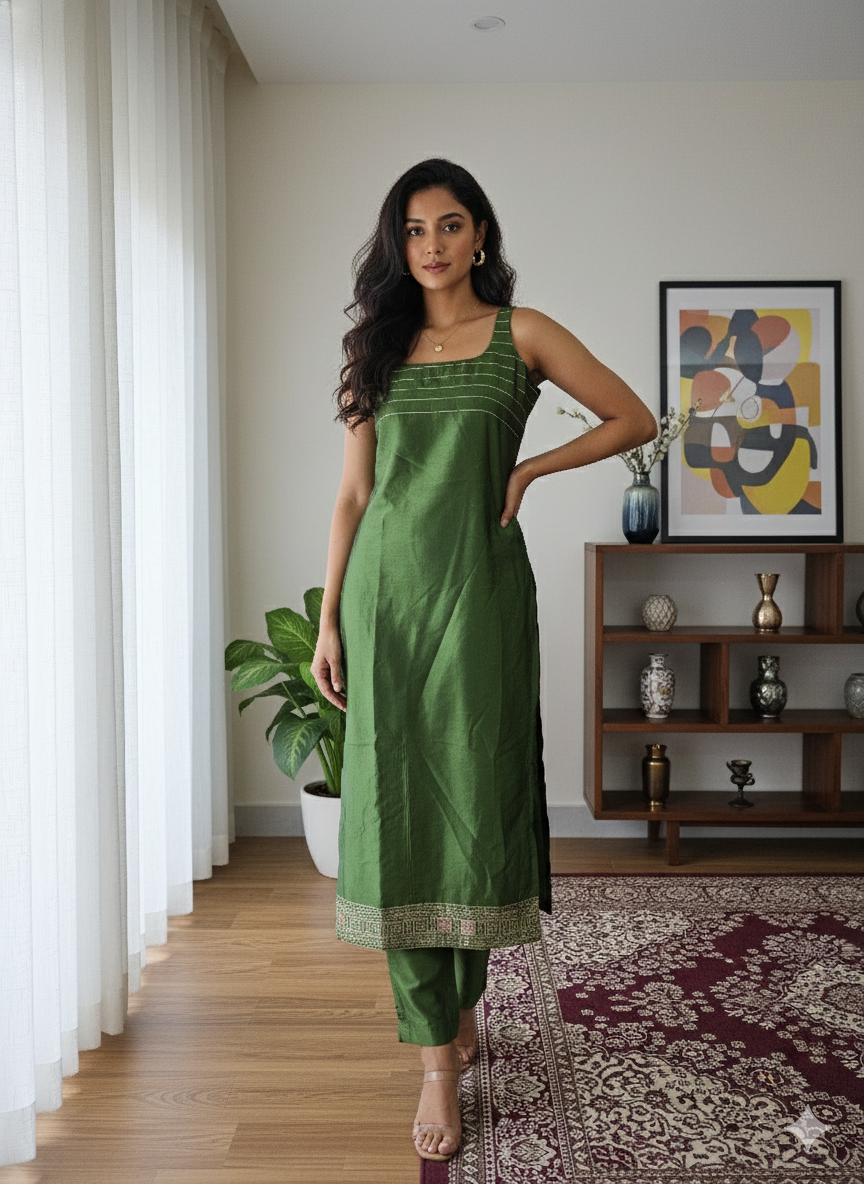 Designer wear - Silk kurta - ATB ✨️