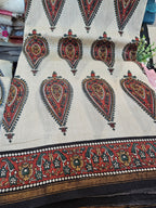 Chanderi cotton with Jaipur Handblock prints
