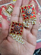 Meenakari Jaipur earrings - Fashion Jewellery- ATB ✨️