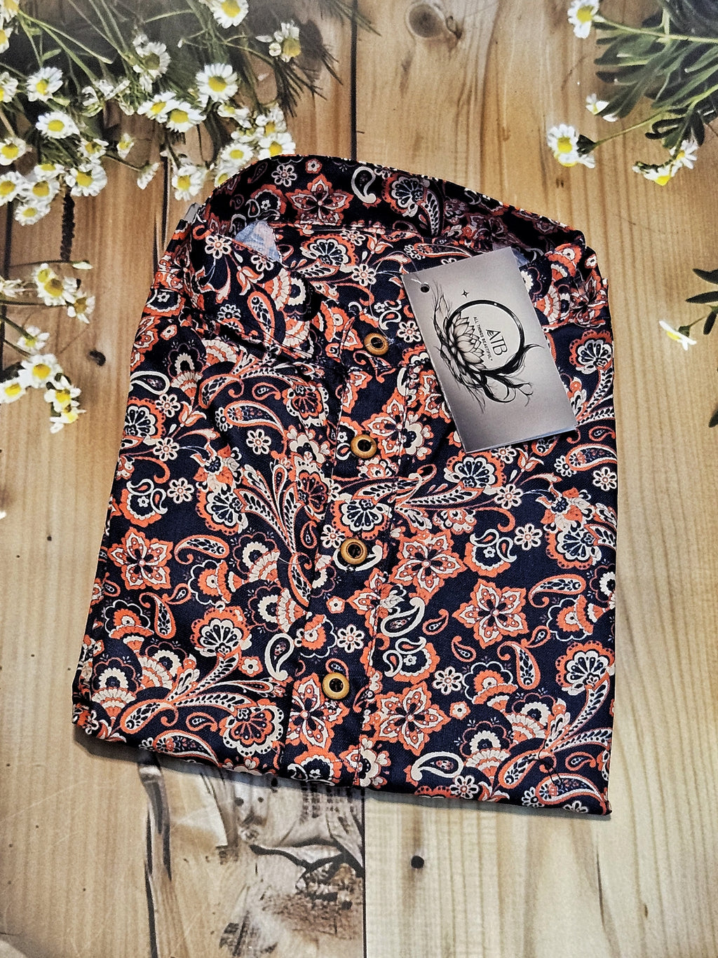 Men's Short kurta - Jaipur Print - Full sleeves - ATB