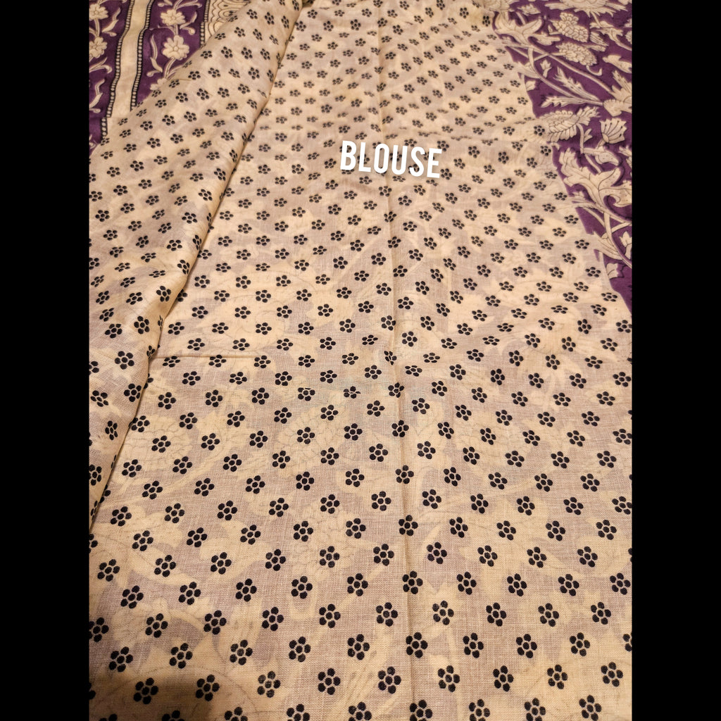 Mul Cotton - Ajrakh print Sarees - ATB