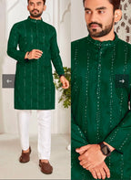 Men's Full sleeve Long Kurta - Silk - ATB