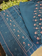 Georgette Embroidered Unstitched material