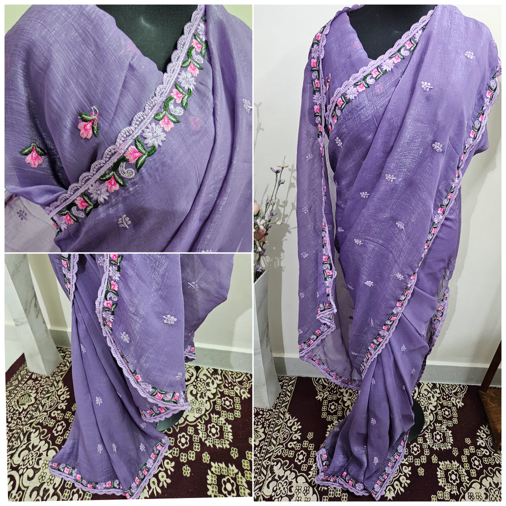 Crushed tissue sarees - ATB ✨️