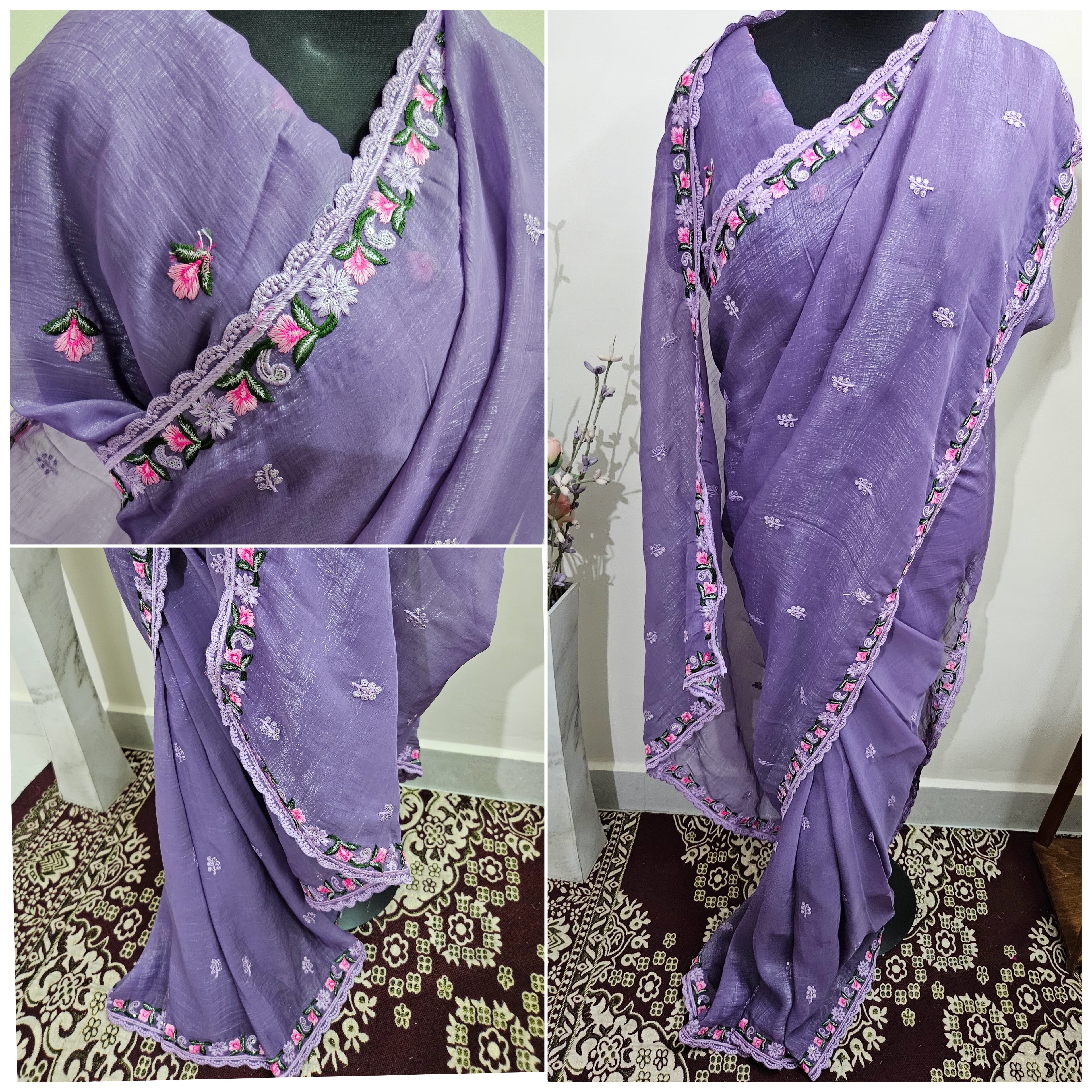 Crushed tissue sarees - ATB ✨️