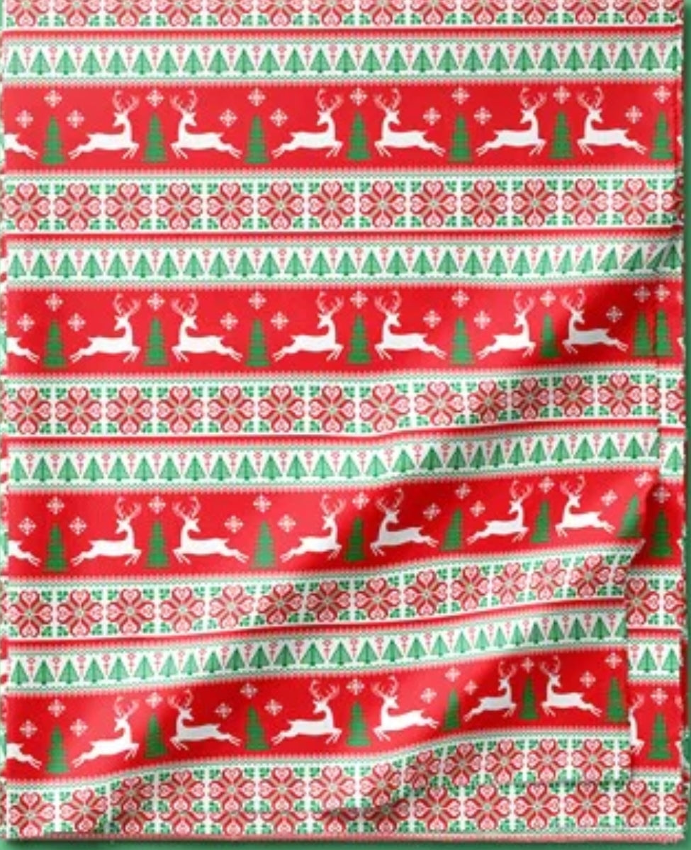 Christmas print Fabric - ATB ✨️