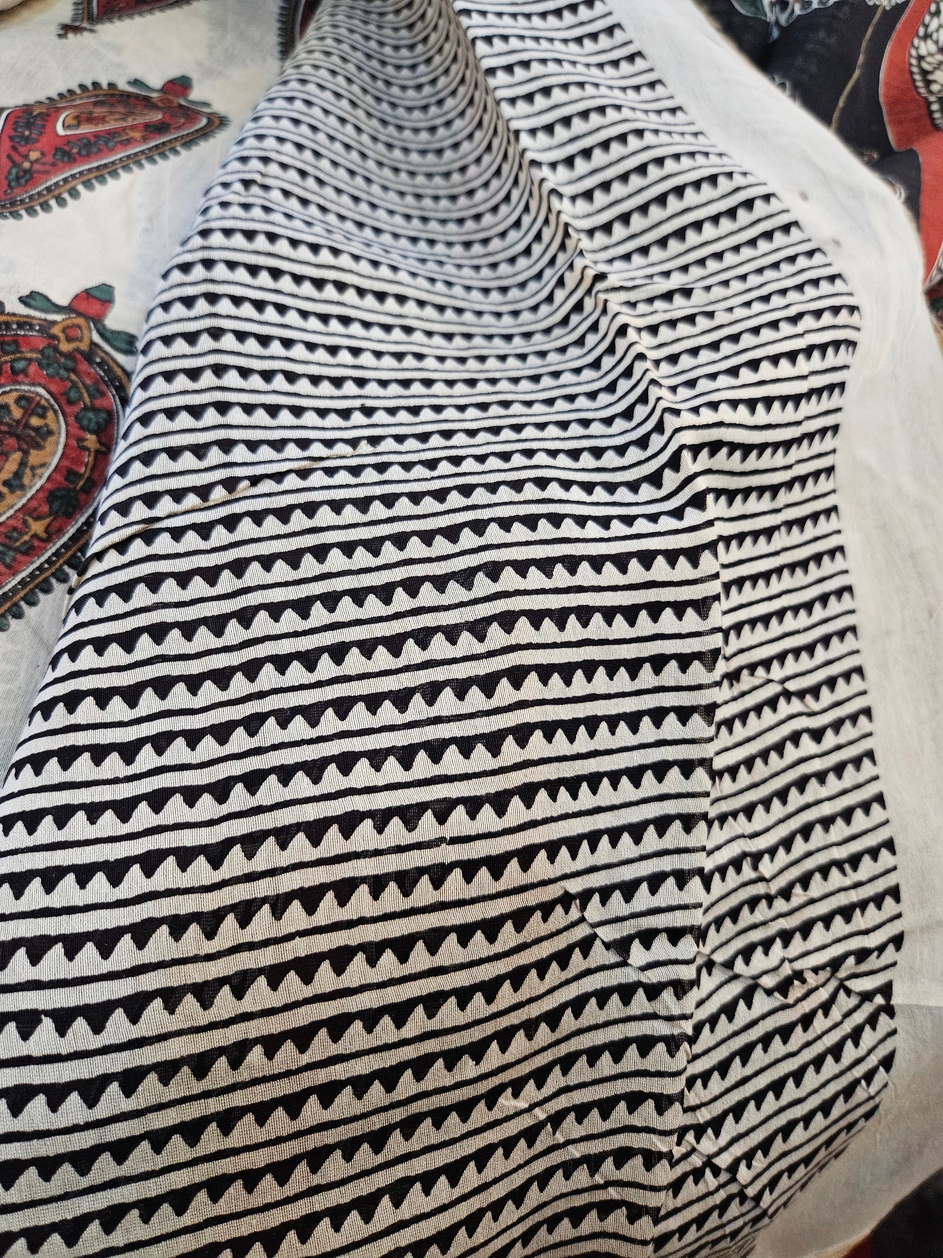 Chanderi cotton with Jaipur Handblock prints