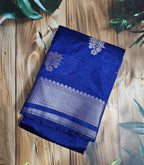 Royal Blue- Chiniya Silk Saree- ATB