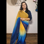 Ready to wear saree yellow