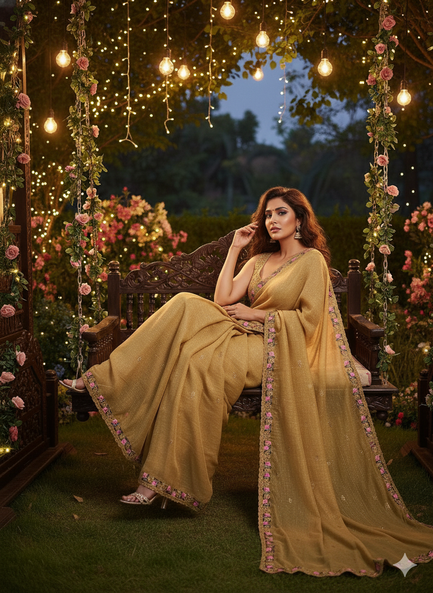 Crushed tissue sarees - ATB ✨️