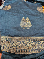 Banarasi Unstitched material - dual shade weaving - ATB ✨️