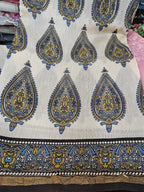 Chanderi cotton with Jaipur Handblock prints
