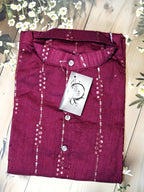 Men's Full sleeve Long Kurta - Silk - ATB