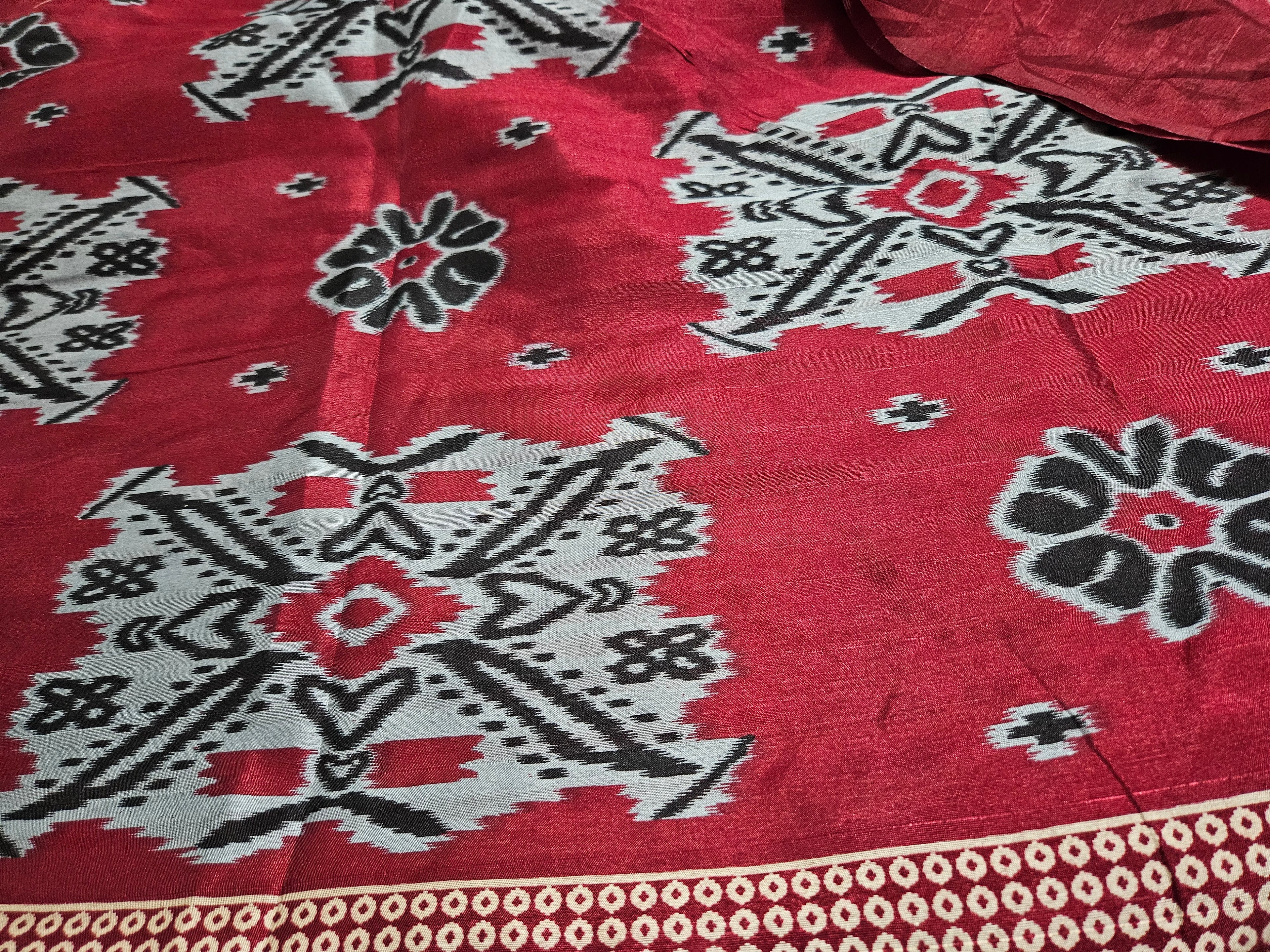 Bhagalpuri Tussar Silk Sarees - Ikkat print - ATB ✨️