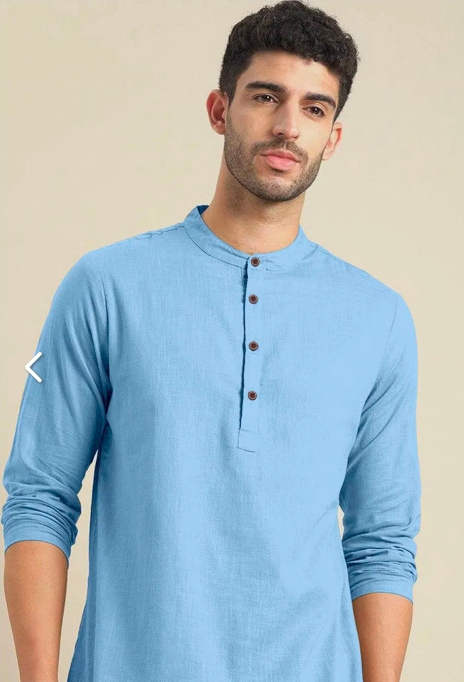 Men's Short Kurta - Full Sleeves - ATB