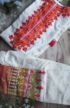 Pakistani suit- white - ATB